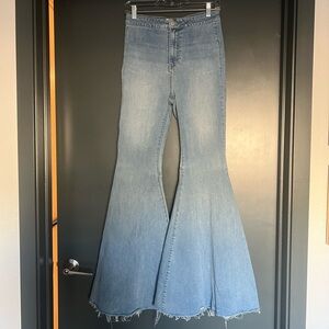 Free People Just Float On Flare Bell Bottom Jeans